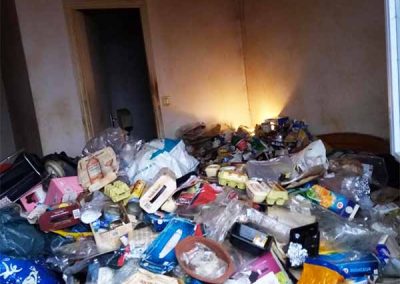 Chambre hotel déchets divers DIOGENE NETTOYAGE PLUS