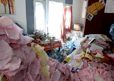 Nettoyage syndrome diogene insalubrite morbide déchets divers poubelles appartement DIOGENE NETTOYAGE PLUS